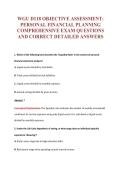 WGU D118 EXAM Bundle &vert; Update Questions with complete and Verified solutions&period;