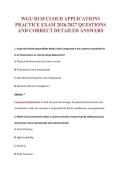 WGU D118 CLOUD APPLICATIONS&NewLine;PRACTICE EXAM 2026&sol;2027 QUESTIONS&NewLine;AND CORRECT DETAILED ANSWERS