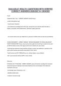 D444 ADULT HEALTH I QUESTIONS WITH VERIFIED &NewLine;CORRECT ANSWERS 2026&sol;2027 A&plus; GRADED