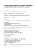 NURS 3730 MIDTERM PREP UNIT 2 QUESTIONS AND ANSWERS &vert; NURS 3730 STUDY GUIDE & PRACTICE TEST 2026&sol;2027