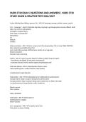 NURS 3730 EXAM 2 QUESTIONS AND ANSWERS &vert; NURS 3730 STUDY GUIDE & PRACTICE TEST 2026&sol;2027