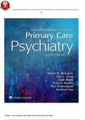 Test Bank For Primary Care Psychiatry 2nd Edition by Dr&period; Robert M&period; McCarron ISBN&colon; 9781496349217 &vert;&vert;Chapters 1-26&vert;&vert;Complete Guide A&plus;&vert;Complete Practice Questions with Answers