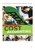TEST BANK For Principles Of Cost Accounting&comma; 17th Edition by Edward J&period; Vanderbeck&comma; Verified Chapters 1 - 10&comma; Complete Newest Version