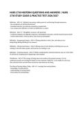 NURS 2730 MIDTERM QUESTIONS AND ANSWERS &vert; NURS 2730 STUDY GUIDE & PRACTICE TEST 2026&sol;2027