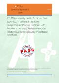 BATON ROUGE COMMUNITY COLLEGE NURSING MED-SURGE HESI EXIT EXAM NEW LATEST UPDATE 2022&sol;2023 TEST-BANK WITH RATIONALES COMPLETED QUESTIONS & ANSWERS BEST EXAM SOLUTION SATISFACTION BATON ROUGE COMMUNITY COLLEGE NURSING MED-SURGE HESI EXIT EXAM LAT