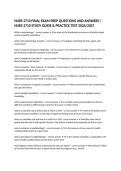 NURS 2710 FINAL EXAM PREP QUESTIONS AND ANSWERS &vert; NURS 2710 STUDY GUIDE & PRACTICE TEST 2026&sol;2027