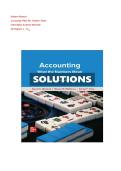 Solution Manual For Accounting&colon; What The Numbers Mean 13th Edition By David Marshall&comma; Wayne McManus & Daniel Viele &vert; Chapters 1-16 &vert; ISBN 9781264126743