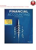 SOLUTION MANUAL Financial Accounting 11th Edition by Jerry J&period; Weygandt&comma; Paul D&period; Kimmel Chapters 1 - 13 &vert; Complete newest version