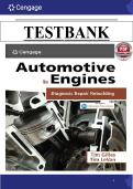 Solution Manual for Automotive Engines&colon; Diagnosis&comma; Repair & Rebuilding&comma; 9th Edition by Gilles &vert; Step-by-Step Answers