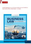 SOLUTION MANUAL Business Law&colon; Text & Exercises &lpar;MindTap Course List&rpar; 10th Edition by Roger LeRoy Miller&comma; William E&period; Hollowell Chapters 1 - 43&comma; Complete&emsp;