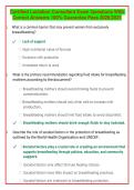 Certified Lactation Consultant Exam Questions with Correct Answers 2026&sol;2027 &vert; Exam Preparation