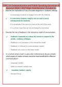 COM 114 Communication and Public Speaking Questions & Answers 2026&sol;2027 &vert; High-Yield Review &vert; Graded A&plus;