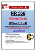 NR 566 Midterm Exam &ndash; Chamberlain Advanced Pharmacology for the Care of the Family &lpar;2026&sol;2027&rpar; Actual Questions & Answers &lpar; 100&percnt; Correct&rpar;