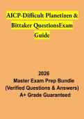 AICP Difficult Planetizen & Bittaker Questions Exam Guide 2026 &vert; AICP Certification Exam Review