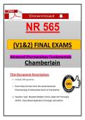 NR 565 Final Exam &lpar;2026&sol;2027&rpar; &vert; Chamberlain Advanced Pharmacology &ndash; Actual Questions & Verified Answers &vert; 2 Full Versions &vert; Guarantee Pass