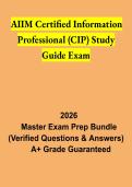 AIIM Certified Information Professional &lpar;CIP&rpar; Study Guide Exam 2026 &vert; Information Management Certification Review