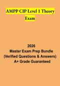 AMPP CIP Level 1 Theory Exam Study Guide 2026 &vert; Basic Coatings Inspector Certification Review