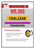 Chamberlain NR 565 Final Exam Advanced Pharmacology Fundamentals &lpar;2026&sol;2027&rpar; Actual Questions & Verified Answers &lpar;Updated PDF&rpar;