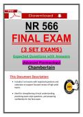 NR 566 Final Exam &lpar;2026&sol;2027&rpar; &vert; Chamberlain Advanced Pharmacology &ndash; 3 Sets Actual Questions and Answers &lpar;Updated PDF&rpar;