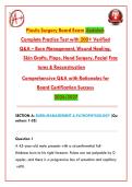 Plastic Surgery Board Exam &vert; Questions & Answers with Detailed Rationales &vert; 2026&sol;2027&NewLine;