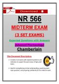 NR 566 Midterm Exam &lpar;2026&sol;2027&rpar; &vert; Chamberlain Advanced Pharmacology &ndash; 3 Sets Actual Questions and Answers &lpar;Updated PDF&rpar;
