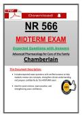 NR 566 Midterm Exam &lpar;2026&sol;2027&rpar; &ndash; Chamberlain Advanced Pharmacology &ndash; Actual Questions and Answers &lpar;Updated PDF&rpar;