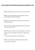 APEA 3P PREDICTOR EXAM PREP QUESTIONS AND ANSWERS SET TWO