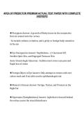 APEA 3P PREDICTOR PREMIUM ACTUAL TEST PAPER WITH COMPLETE&NewLine;ANSWERS