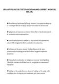 APEA 3P PREDICTOR TESTED QUESTIONS AND CORRECT ANSWERS&NewLine;SET TWO