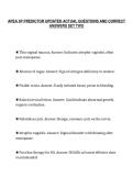 APEA 3P PREDICTOR UPDATED ACTUAL QUESTIONS AND CORRECT&NewLine;ANSWERS SET TWO