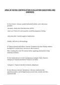 APEA 3P RATED CERTIFICATION EVALUATION QUESTIONS AND&NewLine;ANSWERS
