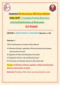 Genitourinary Nursing Exam &vert; Complete Practice Questions with Verified Solutions & Rationales &vert; 2026&sol;2027&NewLine;