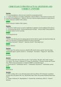 CDRE EXAM 2 UPDATED ACTUAL QUESTIONS AND&NewLine;CORRECT ANSWERS