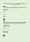 USF - HR MGMT&period; EXAM 1 UPDATED ACTUAL QUESTIONS&NewLine;AND CORRECT ANSWERS