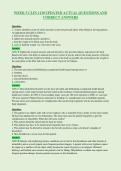 WEEK 5 CLIN 1130 UPDATED ACTUAL QUESTIONS AND&NewLine;CORRECT ANSWERS
