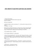 APEA PMHNP 3P EXAM PREP QUESTIONS AND ANSWERS