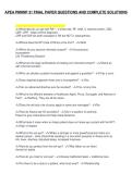 APEA PMHNP 31 FINAL PAPER QUESTIONS AND COMPLETE SOLUTIONS