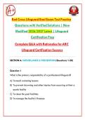 Red Cross Lifeguard Real Exam Test Practice Questions with Verified Solutions &vert; New Modified 2026&sol;2027 Latest &vert; Lifeguard Certification Prep Complete Q&A with Rationales for ARC Lifeguard Certification Success