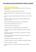 APEA PMHNP 33 SOLVED QUESTIONS WITH CORRECT ANSWERS