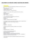 APEA PMHNP 34 100 PERCENT CORRECT QUESTIONS AND ANSWERS