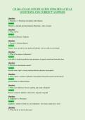 CD 244 - EXAM 1 STUDY GUIDE UPDATED ACTUAL&NewLine;QUESTIONS AND CORRECT ANSWERS