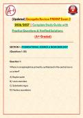 Psychiatric Mental Health Nursing Study Guide &vert; Neurobiology&comma; Psychopharmacology & Psychopathology &vert; Practice Questions with Verified Solutions & Rationales UPDATED 2026&sol;2027&NewLine;