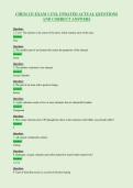 CHEM 131 EXAM 1 UNL UPDATED ACTUAL QUESTIONS&NewLine;AND CORRECT ANSWERS