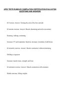 APEX TESTS BUNDLED COMPILATION CERTIFICATION EVALUATION&NewLine;QUESTIONS AND ANSWERS