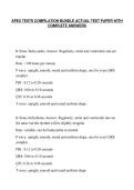 APEX TESTS COMPILATION BUNDLE ACTUAL TEST PAPER WITH&NewLine;COMPLETE ANSWERS