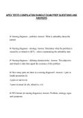 APEX TESTS COMPILATION BUNDLE EXAM PREP QUESTIONS AND&NewLine;ANSWERS