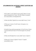 APHA IMMUNIZATION 100 PERCENT CORRECT QUESTIONS AND&NewLine;ANSWERS
