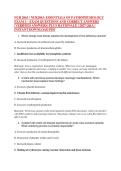 NUR 2063 &sol; NUR2063&colon; ESSENTIALS OF PATHOPHYSIOLOGY &NewLine;EXAM 3 &ndash; EXAM QUESTIONS AND CORRECT ANSWERS &NewLine;&lpar;VERIFIED ANSWERS&rpar; PLUS RATIONALE &vert; 2027 Q&A &vert; &NewLine;INSTANT DOWNLOAD PDF