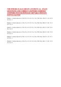NIH STROKE SCALE GROUP A PATIENT 1-6 &ndash; EXAM &NewLine;QUESTIONS AND CORRECT ANSWERS &lpar;VERIFIED &NewLine;ANSWERS&rpar; PLUS RATIONALE &vert; 2027 Q&A &vert; INSTANT &NewLine;DOWNLOAD PDF