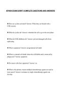 APHON EXAM SCRIPT COMPLETE QUESTIONS AND ANSWERS